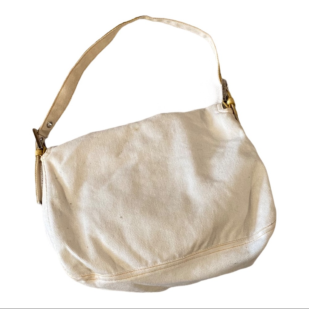 vintage Fendi white denim baguette bag snake - Picture 7 of 7